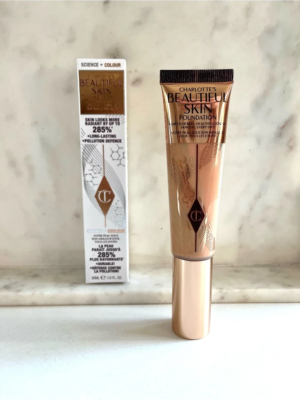 Charlotte Tilbury Beautiful Skin Medium Coverage Liquid Foundation, 5 Neutral